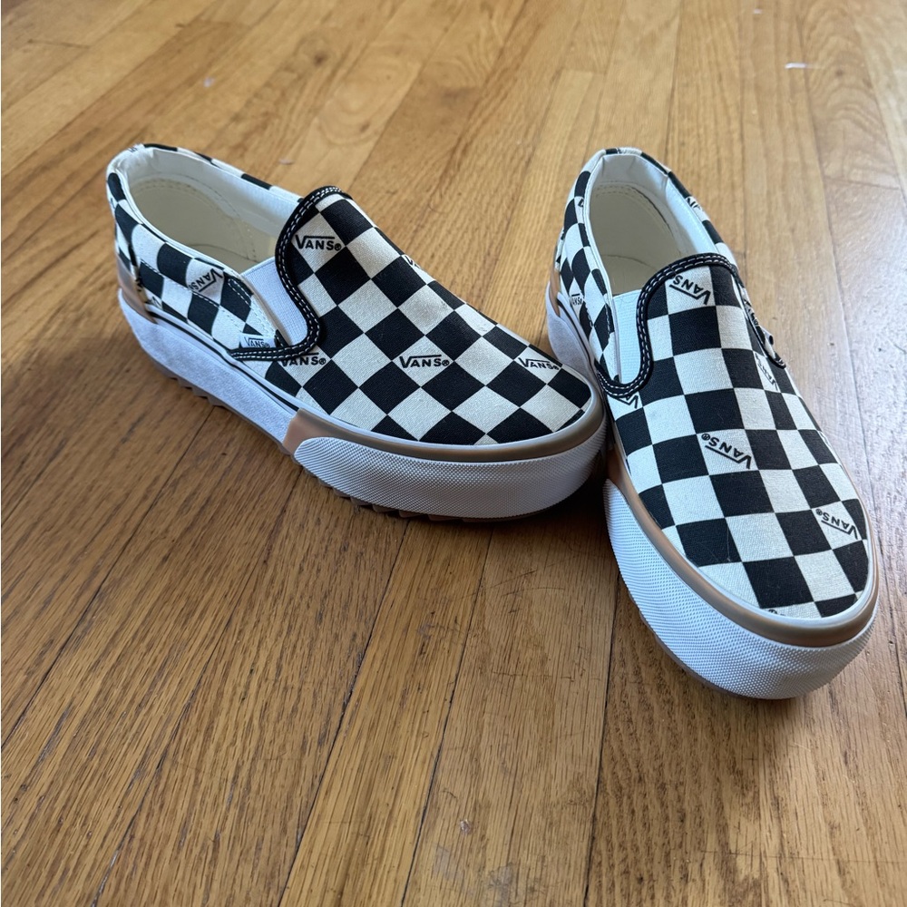 VANS Platform Stacked Checkered Slip